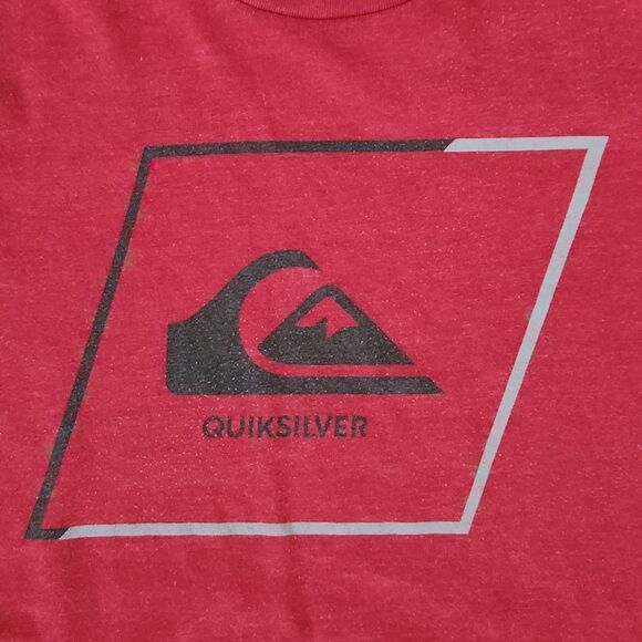 Quiksilver men's small red short sleeve t-shirt - Picture 2 of 4